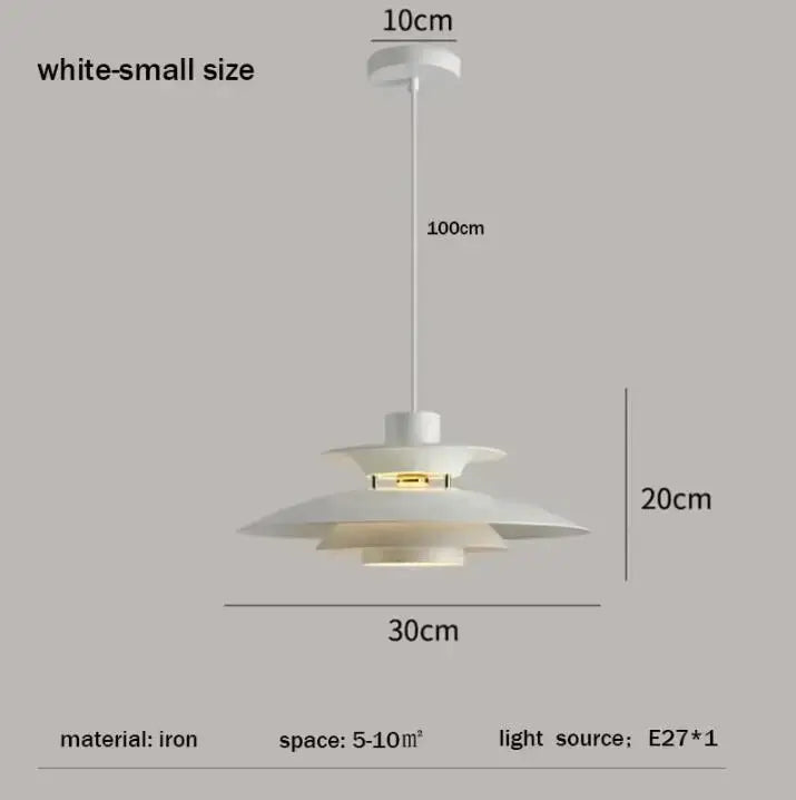 Japanese UFO Pendant Light Fixture Nordic Restaurant Chandelier Danish Design Room Decor Lamp Bedroom Beside Ceiling Lamps