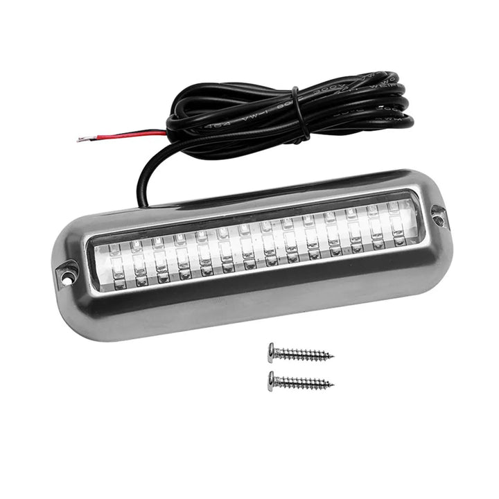 Underwater Boat Transom Light 42 LED Stainless Steel Under Water Pontoon Waterproof Lamp Marine Hardware Boat Yacht Taillights