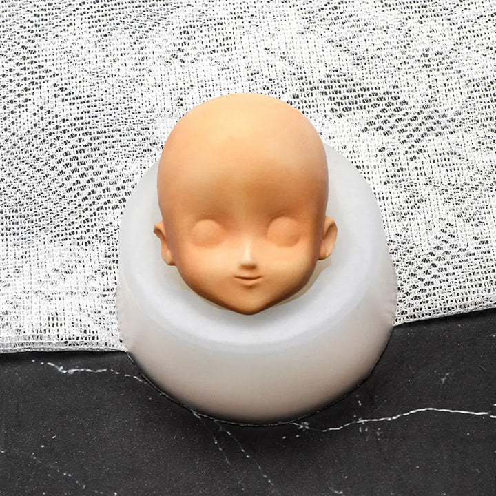 Mould Doll Modification Accessories Clay Head Sculpey Baby Face Silicone Molds 3D Facial Mould Doll modification Tool