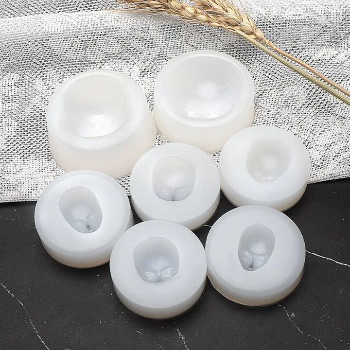 Mould Doll Modification Accessories Clay Head Sculpey Baby Face Silicone Molds 3D Facial Mould Doll modification Tool