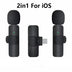 Wireless Lavalier Microphone Portable Audio Video Recording Mini Mic For iPhone Android Long battery life Live Broadcast Gaming