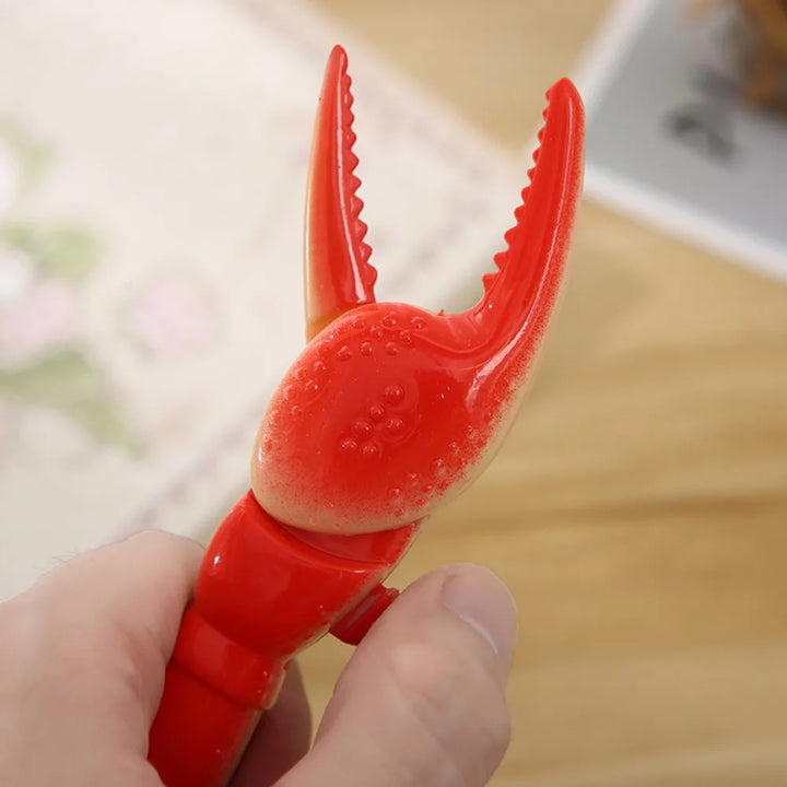 Lovely Interesting Lobster Paw Clamp Ballpoint Pen Funny Kids Gift School Supplies Plastic Hammer Neutral Pen Office Stationary