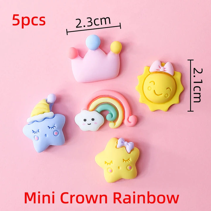 Unicorn Cake Topper with Rainbow Clouds Stars for Kids Happy Birthday Cake Decorations Girl's 16th Party Supplies Adult Gifts