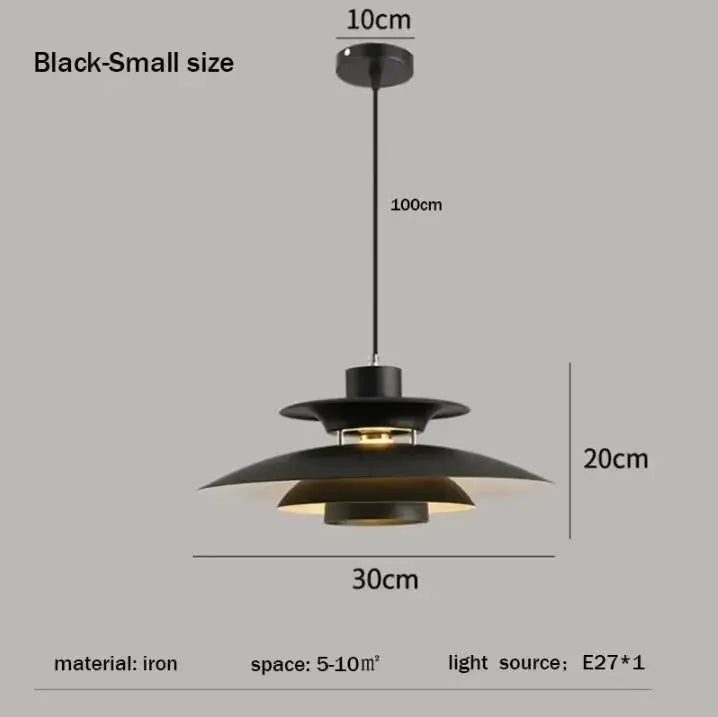 Japanese UFO Pendant Light Fixture Nordic Restaurant Chandelier Danish Design Room Decor Lamp Bedroom Beside Ceiling Lamps