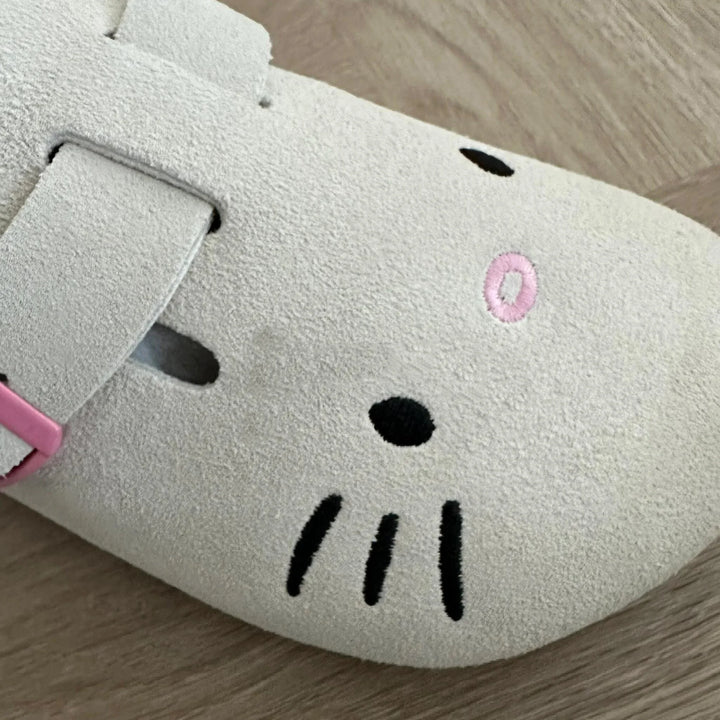 Sanrio Hello Kitty Cute Anime Slippers Summer Female Thick Sole Flat Shoes Sweet Cartoon Outdoor Anti Slip Slippers Girl Gift