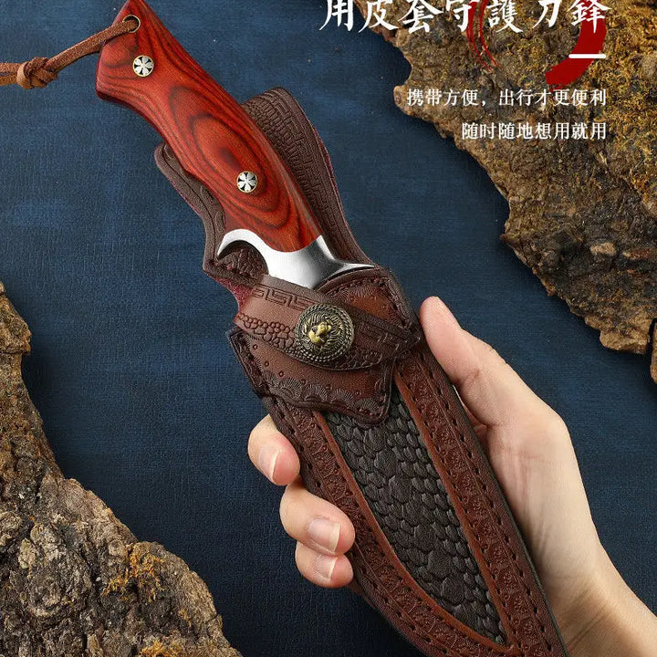 New High Hardness Tactical Knife Sharp Blade Wood Handle Military Self Defense Tool Edc Knife Bushcraft Camping Portable Knives