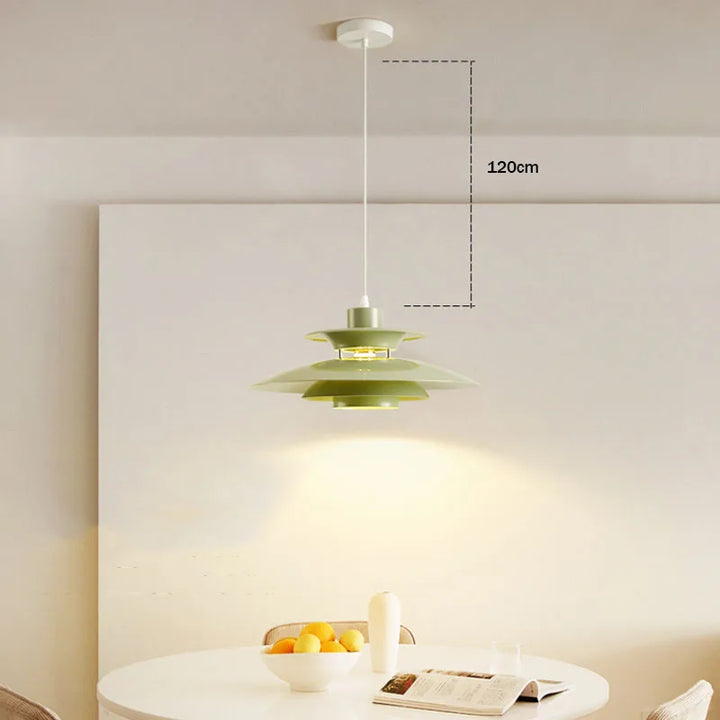 Japanese UFO Pendant Light Fixture Nordic Restaurant Chandelier Danish Design Room Decor Lamp Bedroom Beside Ceiling Lamps