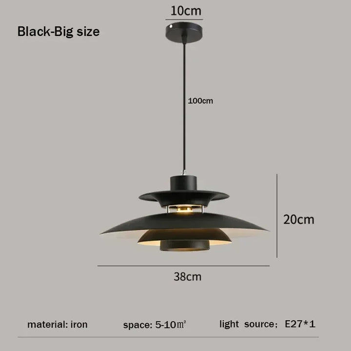 Japanese UFO Pendant Light Fixture Nordic Restaurant Chandelier Danish Design Room Decor Lamp Bedroom Beside Ceiling Lamps